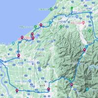 スタンプラリー丸岡城東尋坊ライド コース図(GoogleMap)